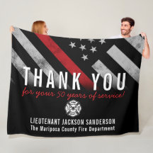 消防士の退職記念レッドライン国旗