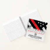 消防士の退職記念日のフラグのゲストブック ノートブック (内部)