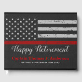 消防士の退職革シンレッドラインパーティー ゲストブック (正面)