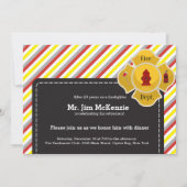 消防士の退職 招待状 (正面)