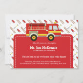 消防士の退職 招待状 (正面)