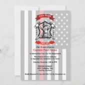 消防士の退職 招待状 (正面)