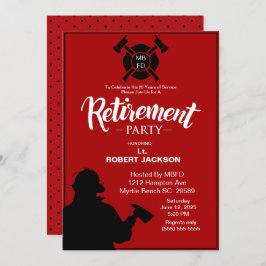 消防士の退職/消防署長の退職 招待状