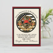 消防士の退職/認定 招待状 (スタンド正面)