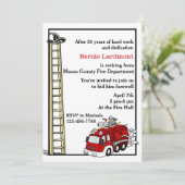 消防士の退職/誕生日パーティーへの招待 招待状 (スタンド正面)