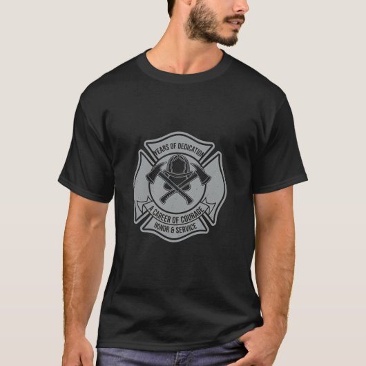 消防士の退職 | 退職した消防士へのギフト Tシャツ (正面)