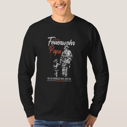 消防士の進化ボランティアIch Bin Ein Feuerw Tシャツ (正面)