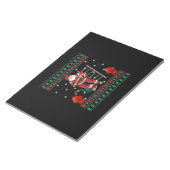 消防士の醜いクリスマスセータークリスマスボーイズ女の子 ノートパッド (アングル)