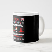 消防士の醜いクリスマス ジャンボコーヒーマグカップ (正面右)