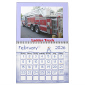 消防士の顕彰 カレンダー (2月 2026)