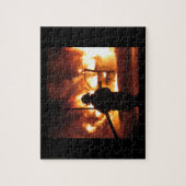 消防士のHandline ジグソーパズル (縦)