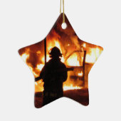 消防士のHandline セラミックオーナメント (右)