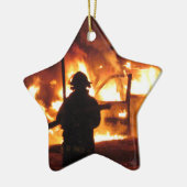 消防士のHandline セラミックオーナメント (左)