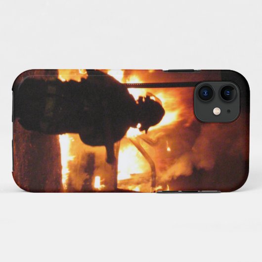 消防士のHandline Case-Mate iPhoneケース (裏面(横))