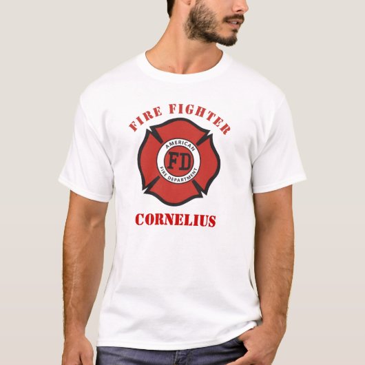 消防士のTシャツ Tシャツ (正面)