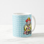 消防士はお父さんみたいマグカップ コーヒーマグカップ (正面右)