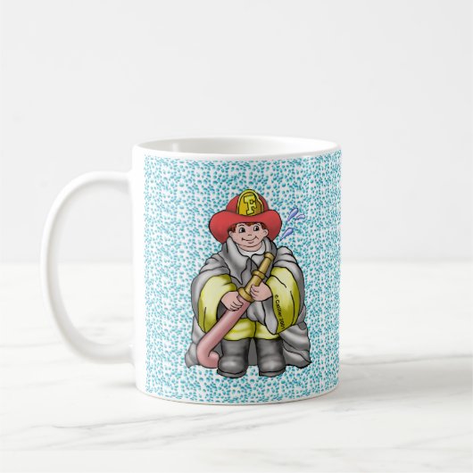 消防士はお父さんみたいマグカップ コーヒーマグカップ (左)
