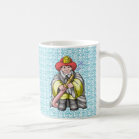 消防士はお父さんみたいマグカップ コーヒーマグカップ (右)