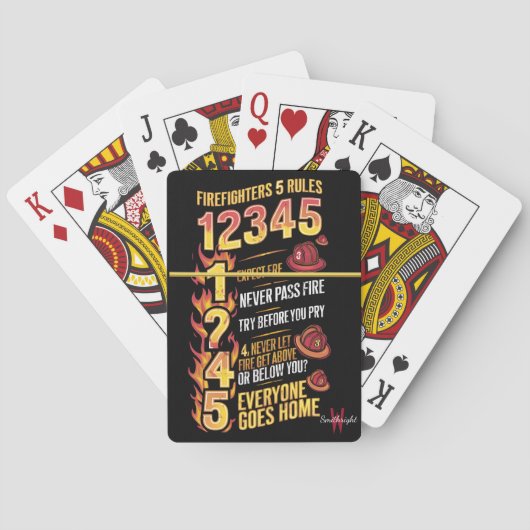 消防士はっきりしたコード トランプ (裏面)