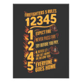 消防士はっきりしたコード フォトプリント            (正面)