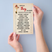 消防士はむしろゲームカードをシャワーする チラシ (ハンドル)