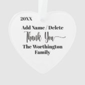 消防士はハートオーナメント オーナメント (裏面)