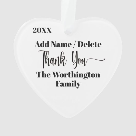 消防士はハートオーナメント オーナメント (裏面)