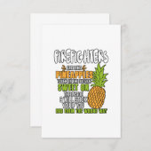 消防士はパイナップルのようです サンキューカード (正面/裏面)