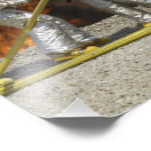 消防士は実火を消す フォトプリント            (角)