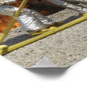 消防士は実火を消す ポスター (角)