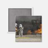 消防士は実火を消す マグネット (正面/裏面)