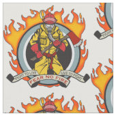 消防士は火を恐れていません ファブリック (クローズアップ)