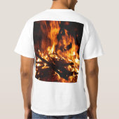 消防士は熱いです! Tシャツ (裏面)