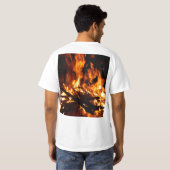 消防士は熱いです! Tシャツ (裏面フル)