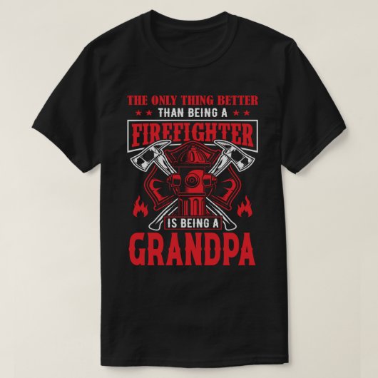 消防士は祖父である Tシャツ (デザイン正面)