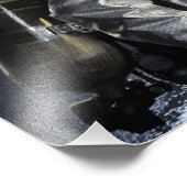 消防士は訓練や訓練で火を消す フォトプリント (角)