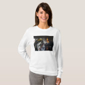 消防士は訓練や訓練で火を消す Tシャツ (正面フル)