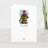 消防士へのお気に入りのハッピーバースデー カード (裏面)