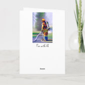 消防士へのご就任おめでとう カード (裏面)