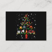 消防士へのプレゼント | メリークリスマス 消防士の楽しみ 名刺 (正面)