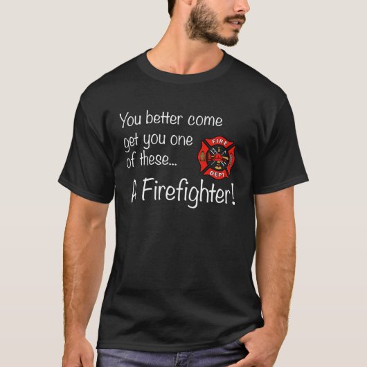 消防士を呼ぶ Tシャツ (正面)