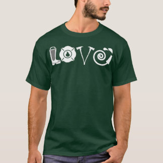 消防士を愛する Tシャツ