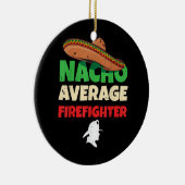 消防士アパレル消防ジョーク火おもしろいぷん セラミックオーナメント (右)