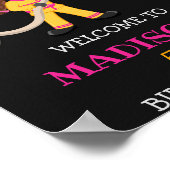 消防士ウェルカムパーティーサインガール消防士 ポスター (角)