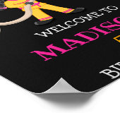 消防士ウェルカムパーティーサインガール消防士 ポスター (角)