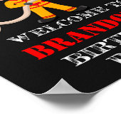 消防士ウェルカムパーティーサイン消防士ポスター ポスター (角)