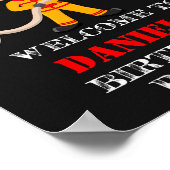 消防士ウェルカムパーティーサイン消防士ポスター ポスター (角)