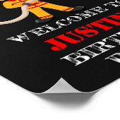 消防士ウェルカムパーティーサイン消防士ポスター ポスター (角)