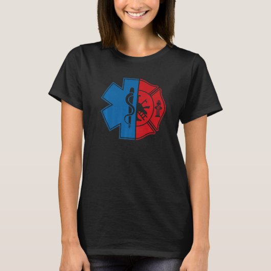 消防士エムスエム誇りを持ったト消防士 Tシャツ (正面)