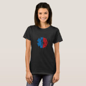 消防士エム米国国旗エム消防士エム1 Tシャツ (正面フル)